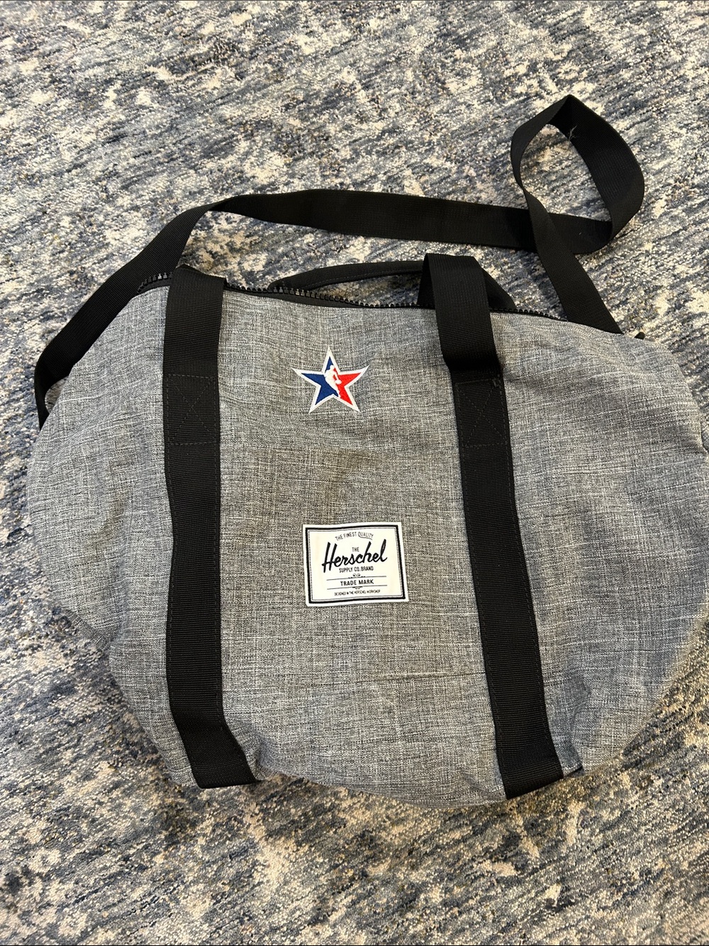 Herschel Supply Classic Grey Canvas Duffel Bag NBA ALL-STAR edition